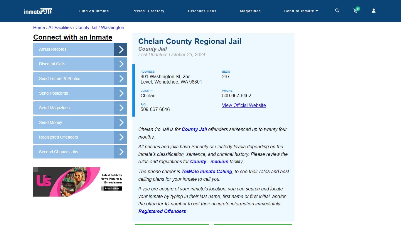 Chelan County Regional Jail - Inmate Locator